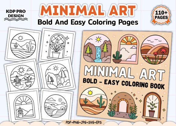 Download Minimal Art Coloring Book Bold and Easy - Book Collection