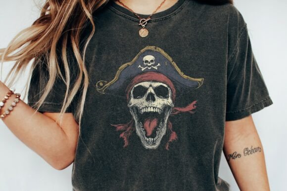 Download Screaming Pirate Skull with Red Band Png - Band Collection