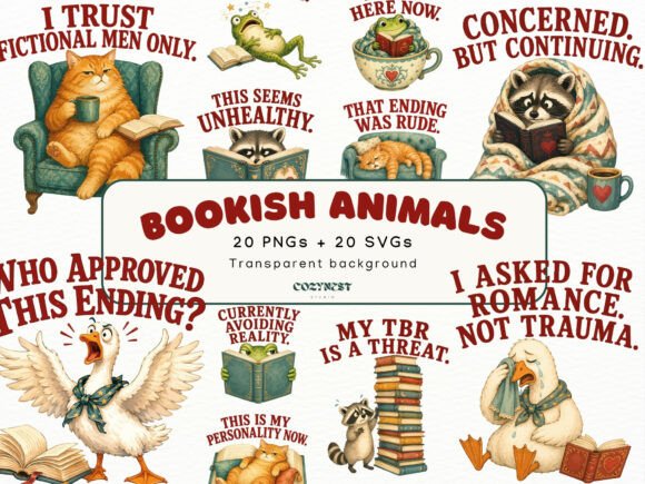 Download Sarcastic Bookish Clipart Book Lover PNG - Book Collection