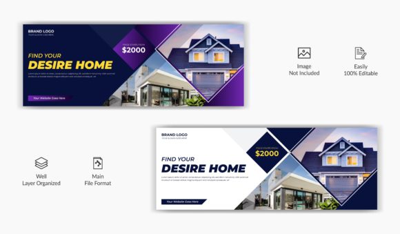 Download Real Estate Rent Sale Facebook Cover - Book Collection