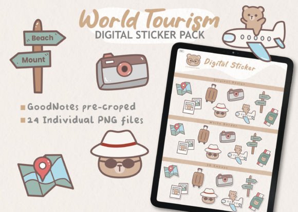 Download World Tourism Stickers - Tourism Collection