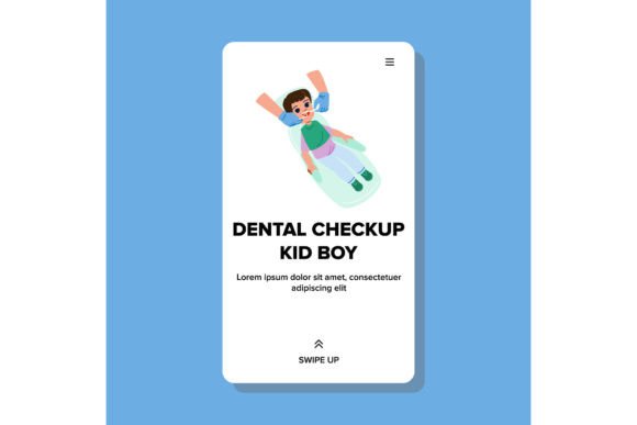 Download Dental Checkup Kid Boy Vector - Premium Resources