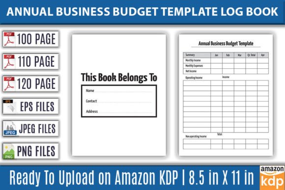 Download Annual Business Budget Template Log Book - Book Collection