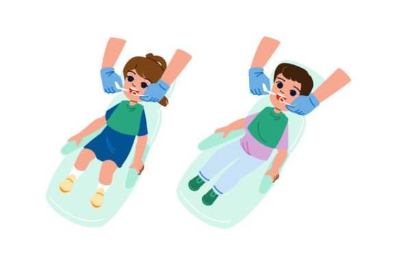 Download Dental Checkup Kid Vector - Premium Resources